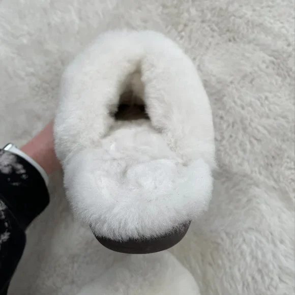 Nuknukk Sheepskin Suede Joy Slip On Slippers Sz 7 - Picture 7 of 7